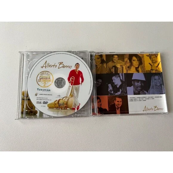Alberto Barros Tributo A La Cumbia Colombiana 2 CD + DVD Import Mexico